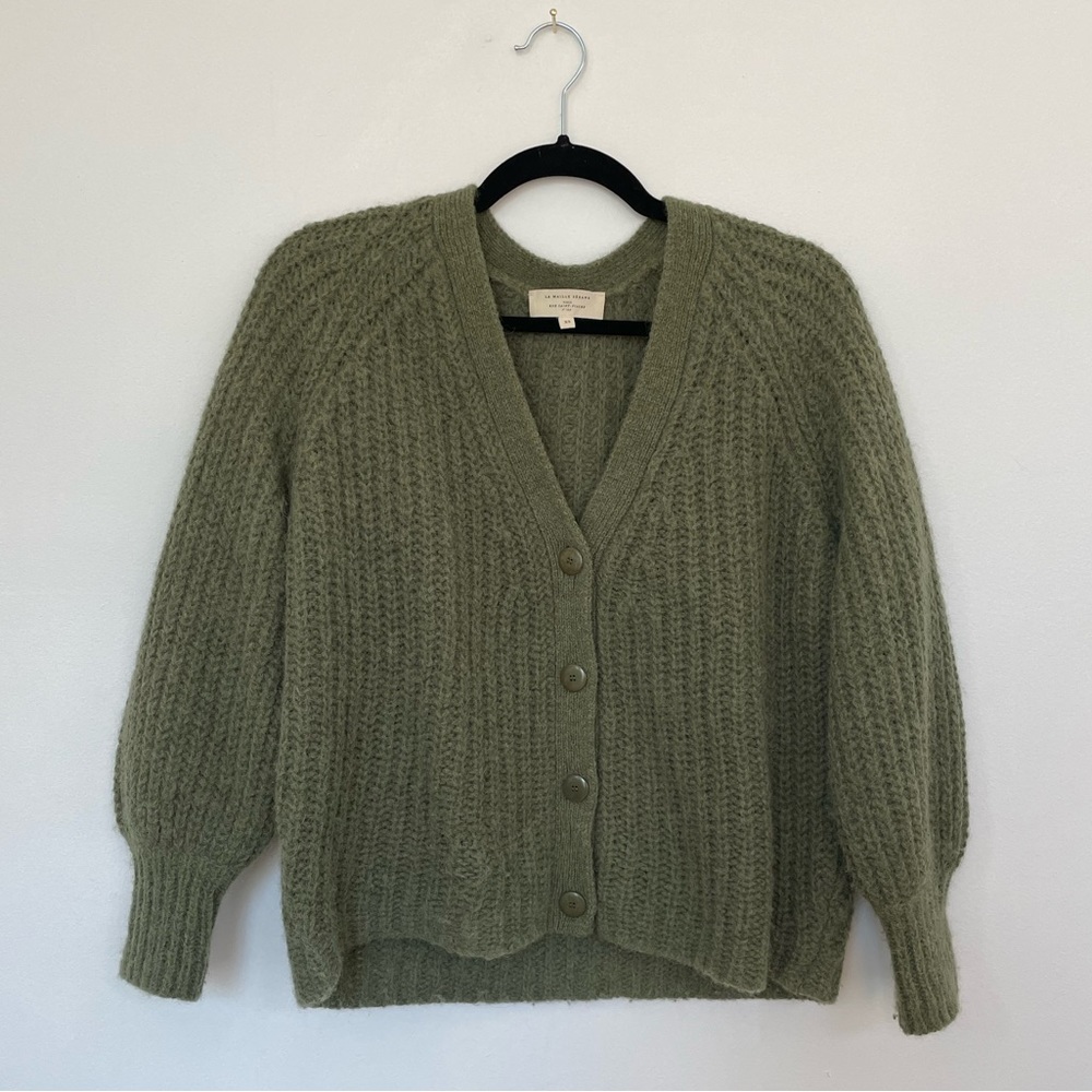 Sézane Basile Cardigan in Khaki